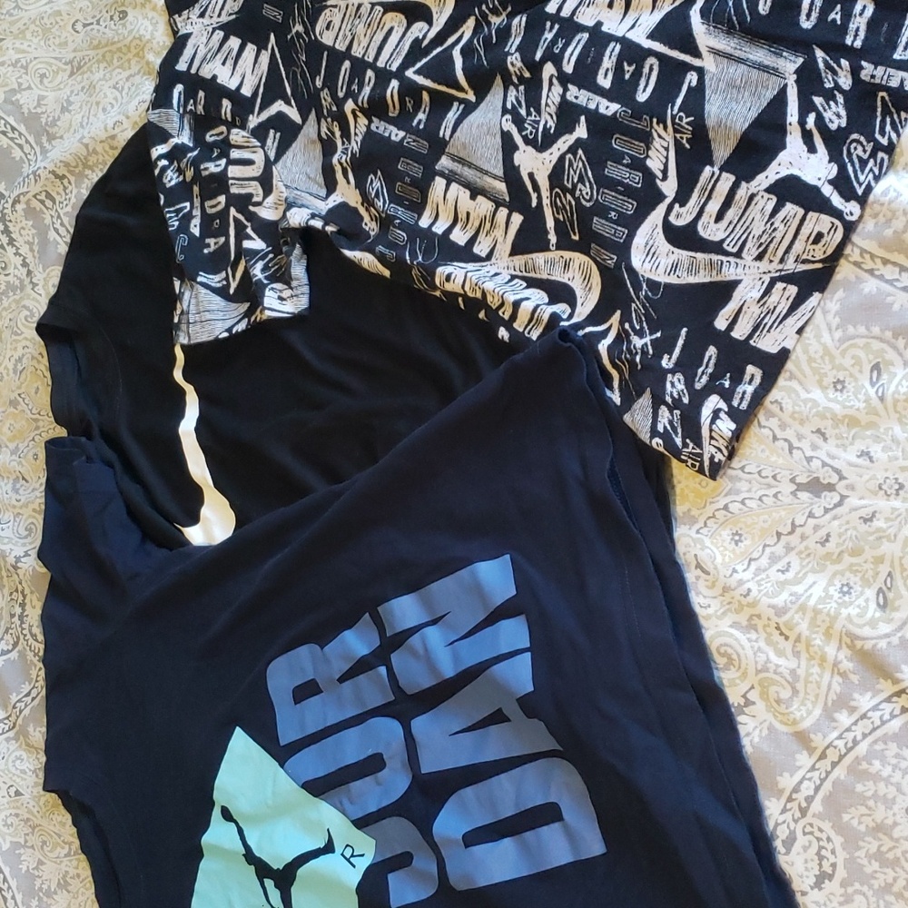 Jordan and Nike Lot of Three Boys M Shirts